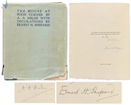 A.A. Milne & Ernest H. Shepard Signed 1928 Limited Edition of The House at Pooh Corner -- In Original Dust Jacket