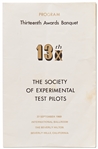 Neil Armstrong Signed Program for The Society of Experimental Test Pilots -- Uninscribed