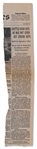 Richard Feynman Hand-Edited ''New York Times'' Newspaper on the Space Shuttle Challenger Disaster