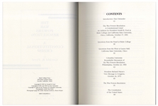 Gerald Ford Signed Copy of ''The War Powers Resolution: A Constitutional Crisis?''