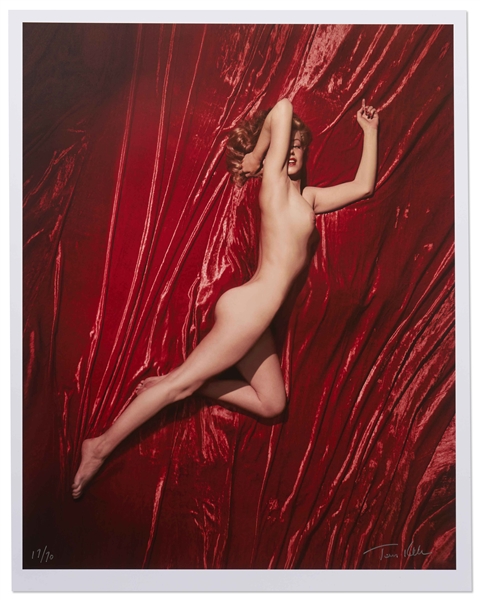 Tom Kelley Limited Edition Giclee Photograph of Marilyn Monroe -- ''Pose #4'' Photo Measures 17'' x 22''