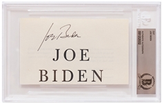 Joe Biden Signature -- Slabbed by Beckett