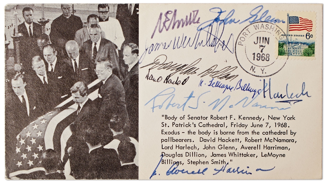 Robert F. Kennedy Cover Signed by His Pallbearers