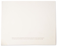 Jeff Bezos Signed ''Amazon'' Limited Edition Lithograph -- With PSA/DNA COA