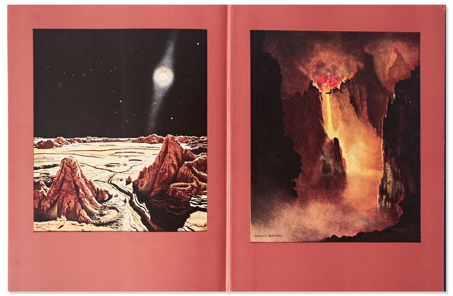 Chesley Bonestell Signed ''The Conquest of Space'' -- The ''Father of Modern Space Art'', Bonestell's Eerily Prescient Artwork Fills this Classic 1949 Book