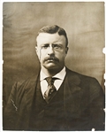 Large Vintage Photograph of Theodore Roosevelt -- Measures 14 x 17.75 -- Identified as Type I by PSA/DNA