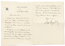 Sergei Diaghilev Autograph Letter Signed -- Regarding Ballet Performances in London Under the Direction of Charles B. Cochran
