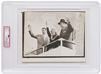 Marilyn Monroe & Joe DiMaggio Honeymoon Photo -- Encapsulated by PSA as Type III, Developed at the Time the Image Was Taken