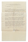 Kiyoshi Tanimoto Letter Signed -- ''...Peace movement in Japan is...rapidly expanding...our peace efforts are being oppressed by nation's tendency of rearmament...''