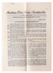 Fundraising Letter from Kiyoshi Tanimoto Regarding the ''Keloid Girls'' -- The Hiroshima Schoolgirls Who Survived the Blast but Were Left Disfigured