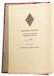 Twelve Volume Set of the ''Complete Works of Abraham Lincoln'' -- Leather Bound Limited Edition with Fold-out Copies of Lincoln's Letters, Speeches, Etc. -- Near Fine Condition