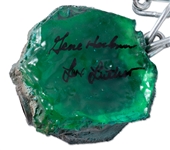 Kryptonite Rock Signed by Gene Hackman as Lex Luthor from Superman