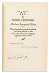 Charles Lindbergh Signed Limited Edition of His Autobiography ''WE'' -- Signed With His Full Name ''Charles A. Lindbergh'' Without Inscription