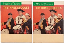 51 Copies of ''March of Comics / The Three Stooges'' #304 and 2 Copies of #373 (K.K. Publications, Inc., 1967) -- Light Wear to Most, a Few Soiled, with Label on Back Cover of 1