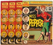 4 Copies of Meet Miss Pepper (St. John, 1954) -- 1 Copy of #5 and 3 Copies of #6 -- Light Chipping and Edgewear with Stamp on Back Covers