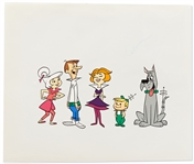 Lot of 9 Hanna-Barbera Cels from The Jetsons, The Fonz and the Happy Days Gang, Pac-Man, Trollkins & More -- Trollkins Measures 16.5 x 10.5, All Others 12.5 x 10.5 --...