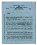 Larry Fine Signed Contract with the William Morris Agency, Dated 31 January 1963 -- Six Pages on Three Sheets Measure 8.5'' x 11'' -- Signed ''Larry Fine'' on Last Page -- Very Good Plus Condition