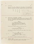 ''Around the World in a Daze'' Director's Working Screenplay Final Draft with Handwritten Edits Throughout -- Dated 19 March 1963 -- Script Runs 121pp. Plus Shooting Schedule & Crew Sheet -- Very Good