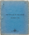 Snow White and the Three Stooges Final Screenplay -- Dated 1 December 1960 -- Runs 109pp. -- Very Good Condition