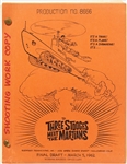 The Three Stooges Meet the Martians Final Draft Screenplay Dated 5 March 1962 -- Later Named The Three Stooges in Orbit -- Runs 129pp. Plus Cast Sheet & Shooting Schedule with Edits Throughout