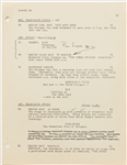 ''The Three Stooges Meet the Martians'' Final Draft Screenplay Dated 5 March 1962 -- Later Named ''The Three Stooges in Orbit'' -- Runs 129pp. Plus Cast Sheet & Shooting Schedule with Edits Throughout