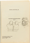 ''The Three Stooges Meet Hercules'' First Estimating Draft Script -- Dated 8 March 1961, Runs 118pp. -- Hand Notated Throughout with ''Norman Maurer Work Copy'' on Cover & Sketch Inside -- Very Good