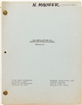 The Three Stooges Go Around the World in a Daze First Draft Screenplay Dated 22 February 1963 -- Runs 121pp. -- N. Maurer Office Copy Handwritten on Cover Plus Edits Inside -- Very Good