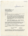 Three Stooges Contract Signed Twice by All Three: Moe Howard, Larry Fine & Joe DeRita -- Dated 9 June 1970 -- 3pp. on 3 Sheets -- Very Good Condition