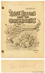 Moe Howards Personally Owned Script, Signed by Moe on Cover -- The Three Stooges Meet the Gunslingers Final Draft Dated 3 February 1964 -- Also with Moes Notes Within -- Runs 118pp. -- Very Good