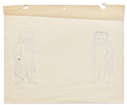 Artwork by Norman Maurer from ''The Three Stooges in Orbit'' -- Featuring Ogg and Zogg