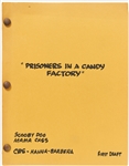 Norman Maurers Copy of His Script, Prisoners in a Candy Factory, Episode 7 of Season 2 in The New Scooby-Doo Movies -- Dated 20 October 1973 -- First Draft Runs 97pp. with Edits -- Very Good