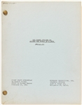 The Three Stooges Go Around the World in a Daze First Draft Screenplay Dated 22 February 1963 -- Runs 121pp. -- Very Good Condition