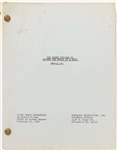 The Three Stooges Go Around the World in a Daze First Draft Screenplay Dated 22 February 1963 -- Runs 120pp. -- Very Good Condition