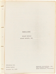 Ten ''Kook's Tour'' Documents -- Includes ''Added Scenes, Retakes, Missing Scenes, Titles'', Treatments, Scene Lists, ''Silent Retakes'', ''Second Dialogue'' & More -- Circa 1969 -- Very Good