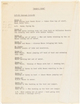 Ten ''Kook's Tour'' Documents -- Includes ''Added Scenes, Retakes, Missing Scenes, Titles'', Treatments, Scene Lists, ''Silent Retakes'', ''Second Dialogue'' & More -- Circa 1969 -- Very Good