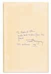 Ernest Hemingway Signed Copy of His Classic Novel ''For Whom The Bell Tolls''