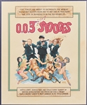 Norman Maurer 0H 0H 3 Stooges Original Movie Poster Art -- James Bond-Three Stooges Mash-up Artwork Measures Approx. 12.5 x 15 Mounted on 15 x 18 Board -- Undated, Circa 1985 -- Near Fine
