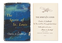 Charles Lindbergh Signed Copy of The Spirit of St. Louis -- Signed With His Full Name Charles A. Lindbergh
