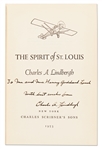 Charles Lindbergh Signed Copy of ''The Spirit of St. Louis'' -- Signed With His Full Name ''Charles A. Lindbergh''