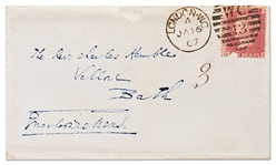 Charles Dickens Signed Holograph Envelope