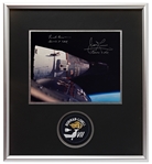 Frank Borman and James Lovell Signed 10'' x 8'' Gemini 7 Photo -- With Novaspace COAs