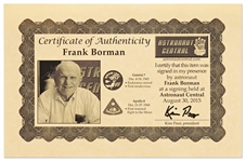 Frank Borman and James Lovell Signed 10'' x 8'' Gemini 7 Photo -- With Novaspace COAs