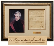 Andrew Jackson Document Signed from the War of 1812 -- Dated 5 March 1813, Just Days Before Jackson Marched His Troops Back to Nashville, Earning Him the Nickname Old Hickory