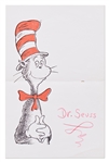 Dr. Seuss Signed The Cat in the Hat Stationery
