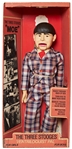Moe Howard Large Ventriloquist Pal Doll in Original Packaging -- Made by Horseman in 1981 -- Box Measures 31.75 x 15 x 6.25 -- Near Fine Condition