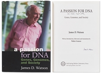 James Watson Signed First Edition of His Book A Passion for DNA