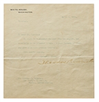 Theodore Roosevelt Letter Signed as President