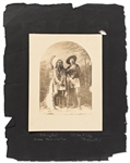 Original David F. Barry Photograph of Sitting Bull with Buffalo Bill Cody