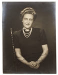 Magda Goebbels Large Signed Photo, Dated 1941