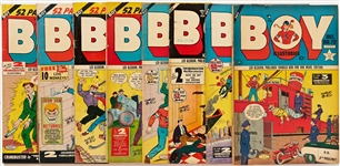 8 Copies of Boy Comics (Lev Gleason, 1950-51) -- 1 Copy of #59; 1 of #60; 1 of #61; 1 of #62; 1 of #63; 1 of #64; 1 of #69; 1 of #72 -- Light to Moderate Wear, Stamp or Writing to Front Cover of 3